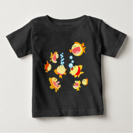 Spaß am Cartoon des Fish Tank Baby T - Shirt