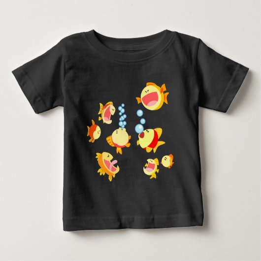 Spaß am Cartoon des Fish Tank Baby T - Shirt (Vorderseite)