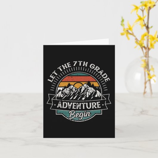 Spaß am ersten Schultag Karte (Gelbe Blume)