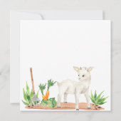 Spaß am Geburtstag des Bauernhofs - Zoo Einladung (Rückseite)