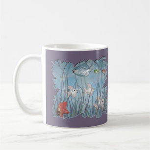 Spaß am Kalkware-Aquarell Kaffeetasse