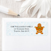 Spaß am modernen Cartoon eines Gingerbread-man-Coo (Insitu)