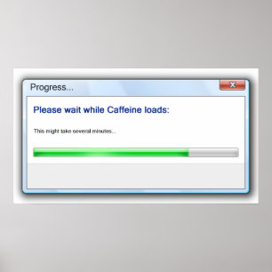 Spaß am Morgen drucken Poster