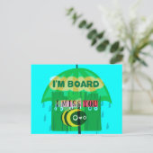 Spaß am Regentag: Eine Bienenperspektive. "Ich bin Postkarte (Stehend Vorderseite)