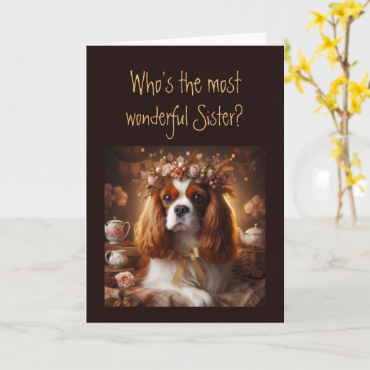 Spaß am schönsten Schwester? Geburtstag Karte (Gelbe Blume)