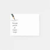 Spaß am schwersten, nett zu sein, die Leute Zitat  Post-it Klebezettel (Vorderseite)