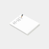 Spaß am schwersten, nett zu sein, die Leute Zitat  Post-it Klebezettel (angewinkelt)