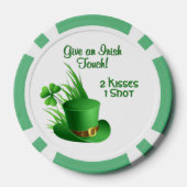 Spaß am St. Patrick's Day-Spielen oder einfach nur Pokerchips (Rückseite)