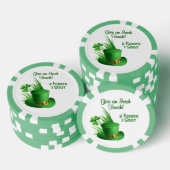 Spaß am St. Patrick's Day-Spielen oder einfach nur Pokerchips (Stapel)
