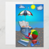 SPASS AM STRAND BRIEFPAPIER (Vorne/Hinten)