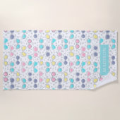 Spaß am Strand der Sonnenbrille Strandtuch (Vorderseite)