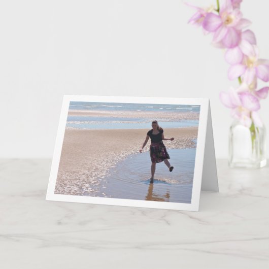 Spaß am Strand Karte (Orchidee)