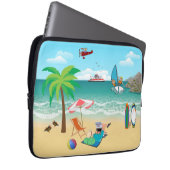 Spaß am Strand Laptopschutzhülle (Vorne Rechts)