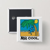 Spaß am Strand mit Mr. Cool Button (Vorne & Hinten)