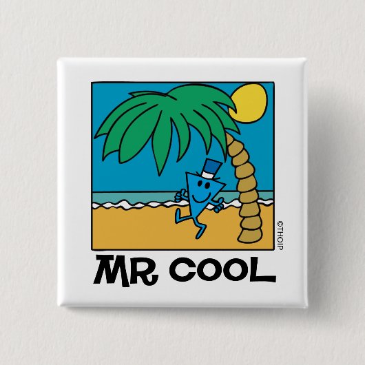Spaß am Strand mit Mr. Cool Button (Vorderseite)