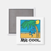 Spaß am Strand mit Mr. Cool Magnet (Vorderseite/Rückseite)