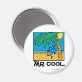 Spaß am Strand mit Mr. Cool Magnet (Vorderseite/Rückseite)