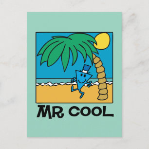 Spaß am Strand mit Mr. Cool Postkarte