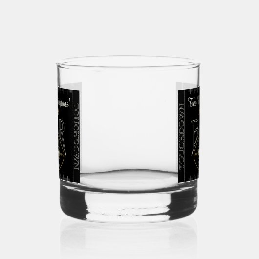 Spaß American Football Bar Rocks Whiskyglas (Links)