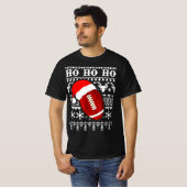 Spaß American Football Ugly Christmas Boys XMAS T-Shirt (Vorne ganz)