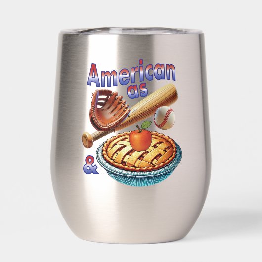 Spaß amerikanisch als Baseball & Apple Pie (Rückseite)