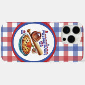 Spaß amerikanisch als Baseball & Apple Pie Case-Mate iPhone Hülle (Rückseite (Horizontal))