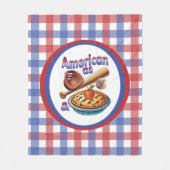 Spaß amerikanisch als Baseball & Apple Pie Fleecedecke (Vorderseite)