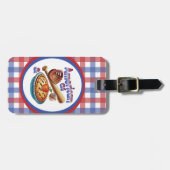 Spaß amerikanisch als Baseball & Apple Pie Gepäckanhänger (Vorderseite horizontal)