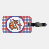 Spaß amerikanisch als Baseball & Apple Pie Gepäckanhänger (Rückseite horizontal)