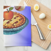 Spaß amerikanisch als Baseball & Apple Pie Geschirrtuch (Viertel Falte)