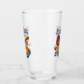 Spaß amerikanisch als Baseball & Apple Pie Glas (Links)