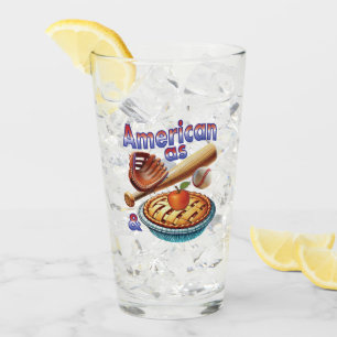 Spaß amerikanisch als Baseball & Apple Pie Glas