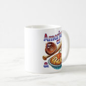 Spaß amerikanisch als Baseball & Apple Pie Kaffeetasse (VorderseiteRechts)