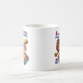 Spaß amerikanisch als Baseball & Apple Pie Kaffeetasse (Mittel)