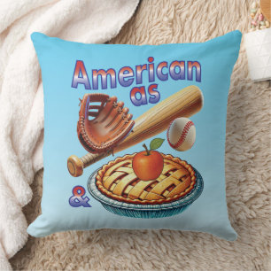 Spaß amerikanisch als Baseball & Apple Pie Kissen