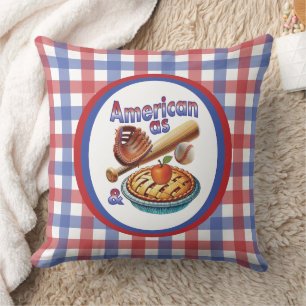 Spaß amerikanisch als Baseball & Apple Pie Kissen