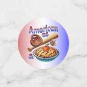 Spaß amerikanisch als Baseball & Apple Pie Konfetti (Klein Vorderseite)