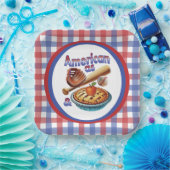 Spaß amerikanisch als Baseball & Apple Pie Pappteller (Party)