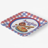 Spaß amerikanisch als Baseball & Apple Pie Pappteller (Gewinkelt)