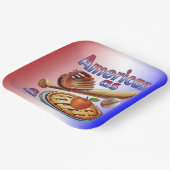 Spaß amerikanisch als Baseball & Apple Pie Pappteller (Gewinkelt)