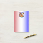 Spaß amerikanisch als Baseball & Apple Pie Post-it Klebezettel (Auf Schreibtisch)