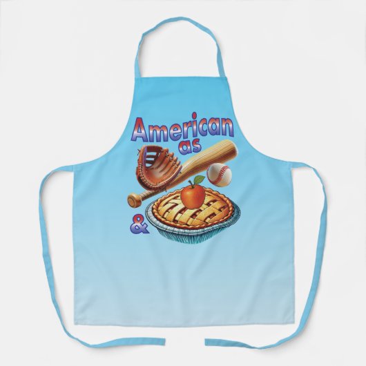 Spaß amerikanisch als Baseball & Apple Pie Schürze (Vorderseite)