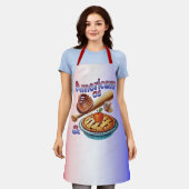 Spaß amerikanisch als Baseball & Apple Pie Schürze (Getragen)