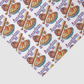 Spaß amerikanisch als Baseball & Apple Pie Seidenpapier (Detail)