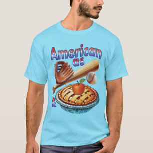 Spaß amerikanisch als Baseball & Apple Pie T-Shirt