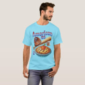 Spaß amerikanisch als Baseball & Apple Pie T-Shirt (Vorne ganz)