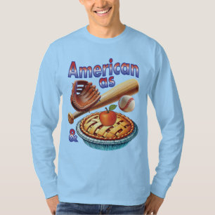 Spaß amerikanisch als Baseball & Apple Pie T-Shirt