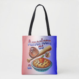 Spaß amerikanisch als Baseball & Apple Pie Tasche