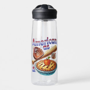 Spaß amerikanisch als Baseball & Apple Pie Trinkflasche
