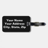 Spaß-amerikanischer Piraten-Schädel-individueller Gepäckanhänger (Rückseite horizontal)